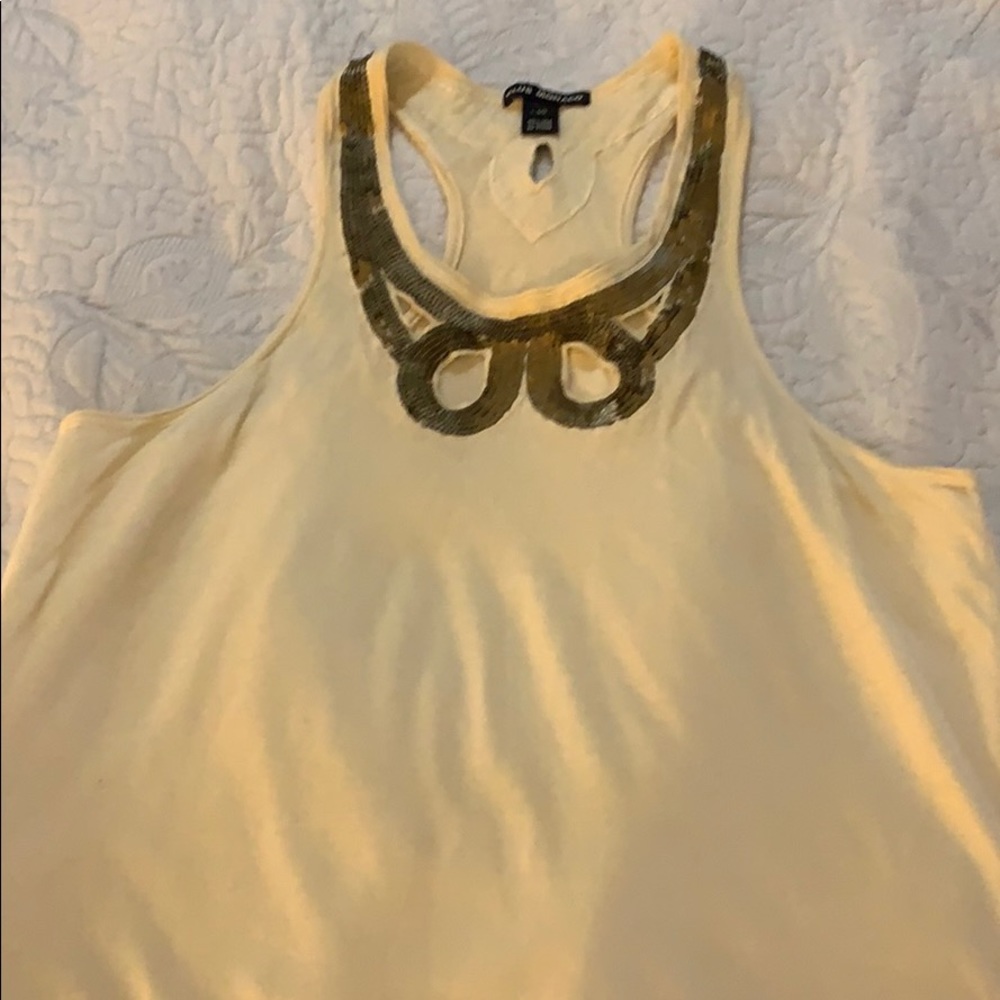 Club Monaco sequins and cut out tank - Picture 3 of 8